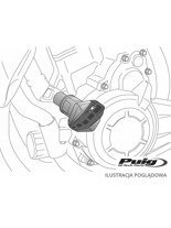 Crash pady PUIG do Honda CBR500R 16-18 (czarne)
