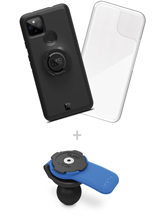 Etui na telefon Google Pixel 4a (5G) + pokrowiec przeciwdeszczowy + uchwyt kulowy Quad Lock