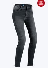 Jeansy motocyklowe damskie PMJ Skinny czarne