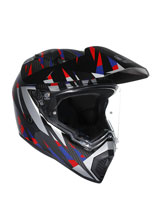 Kask adventure AGV AX9 Steppa czarno-czerwono-niebieski