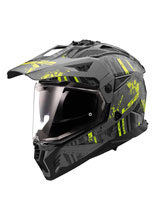 Kask adventure LS2 MX702 Pioneer II Crazy czarno-żółty