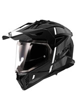 Kask adventure LS2 MX702 Pioneer II Hill czarno-biały matowy