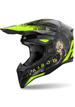 Kask enduro Airoh Wraaap Darkness czarno-fluo