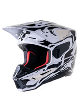 Kask enduro Alpinestars MX Supertech M5 Mineral czarno-szary