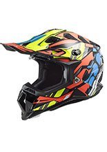 Kask enduro LS2 MX700 Subverter Evo Rascal czarno-fluo pomarańczowy