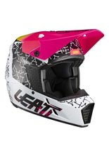 Kask enduro Leatt Moto 3.5 V21 biało-czarno-różowy