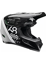 Kask enduro Thor Reflex Sport Riot czarno-biały