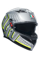 Kask integralny AGV K3 Fortify szaro-czarno-żółty