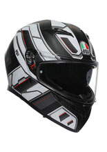 Kask integralny AGV K3 Rivia czarno-biały matowy