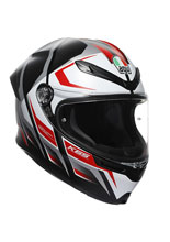 Kask integralny AGV K6 S Karve czarno-biało-czerwony matowy