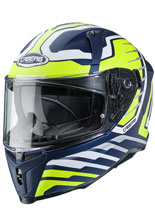 Kask integralny Caberg Avalon Forge matowy niebiesko-biało-żółty