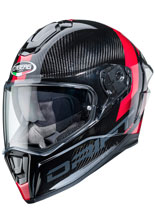 Kask integralny Caberg Drift Evo Carbon Sonic szaro-czerwony