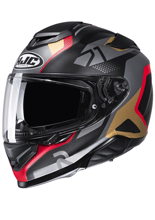 Kask integralny HJC RPHA 71 Hapel czarno-czerwono-brązowy