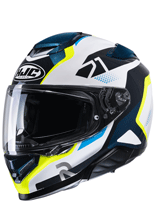 Kask integralny HJC RPHA 71 Hapel niebiesko-biało-żółty