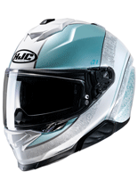 Kask integralny HJC i71 Sera biało-niebieski