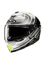 Kask integralny HJC i71 Viz szaro-czarno-żółty