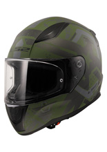 Kask integralny LS2 FF353 Rapid II Thunderbirds zielono-czarny matowy