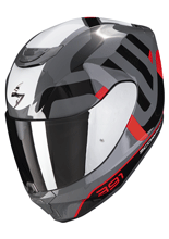 Kask integralny Scorpion Exo-391 Arok szaro-czerwono-czarny