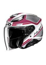 Kask otwarty HJC F31 Ceron różowo-szary