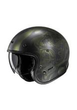 Kask otwarty HJC V31 Flame czarny