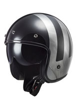 Kask otwarty LS2 OF601 Bob II Lines czarno-szary