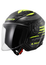 Kask otwarty LS2 OF616 Airflow II Brush czarno-żółty