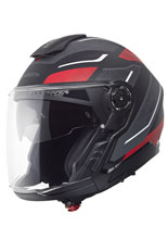 Kask otwarty Schuberth J2 Sigma czarno-szaro-czerwony