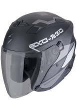 Kask otwarty Scorpion Exo-230 Band czarno-srebrny matowy