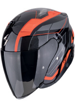 Kask otwarty Scorpion Exo-Z1 Vue czarno-czerwony