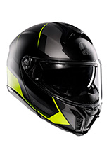 Kask szczękowy AGV Tourmodular Perception czarno-fluo żółty matowy