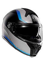 Kask szczękowy AGV Tourmodular Stray czarno-szaro-niebieski matowy