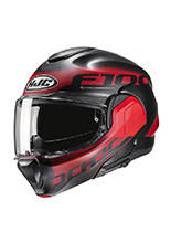 Kask szczękowy HJC F100 Hetal czerwony