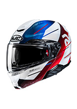 Kask szczękowy HJC RPHA 91 Blat czarno-biało-niebieski