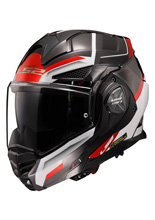 Kask szczękowy LS2 FF901 Advant X Spectrum czarno-biało-czerwony