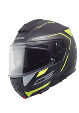 Kask szczękowy Schuberth C5 Omega czarno-biało-żółty