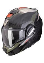 Kask szczękowy Scorpion Exo-Tech Evo Carbon Rover czarno-zielony