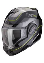 Kask szczękowy Scorpion Exo-Tech Evo Pro Commuta czarno-srebrno-żółty