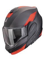 Kask szczękowy Scorpion Exo-Tech Evo Team czarno-srebrno-czerwony matowy