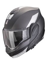 Kask szczękowy Scorpion Exo-Tech Evo Team czarno-srebrny matowy