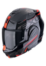 Kask szczękowy Scorpion Exo-Tech Evo Traveller czarno-czerwony