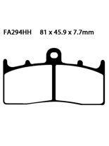 Klocki hamulcowe EBC FA294HH 81 x 45.9 x 7.7mm na przód.