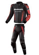 Kombinezon motocyklowy dwuczęściowy Shima STR 2.0 czarno-czerwony