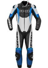 Kombinezon motocyklowy jednoczęściowy Spidi Sport Warrior Perforated Pro czarno-niebieski