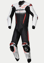 Kombinezon motocyklowy jednoczęściowy skórzany Alpinestars GP-R7 1PC czarno-biały