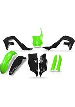 Komplet plastików UFO do Kawasaki KXF 250 (21-), KXF 450 (19-) czarno-zielony