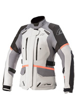 Kurtka motocyklowa damska tekstylna Alpinestars Stella Andes v3 Drystar® szaro-biała, Wyprzedaż