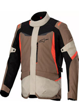 Kurtka motocyklowa tekstylna Alpinestars ST-1 WP czarno-brązowo-czerwony