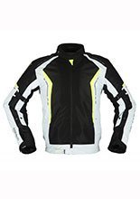 Kurtka motocyklowa tekstylna Modeka Khao Air czarno-popielato-fluo