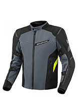 Kurtka motocyklowa tekstylna Shima Rush 2.0 Vent czarno-fluo żółta