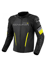 Kurtka motocyklowa tekstylna Shima Solid 2.0 czarno-fluo